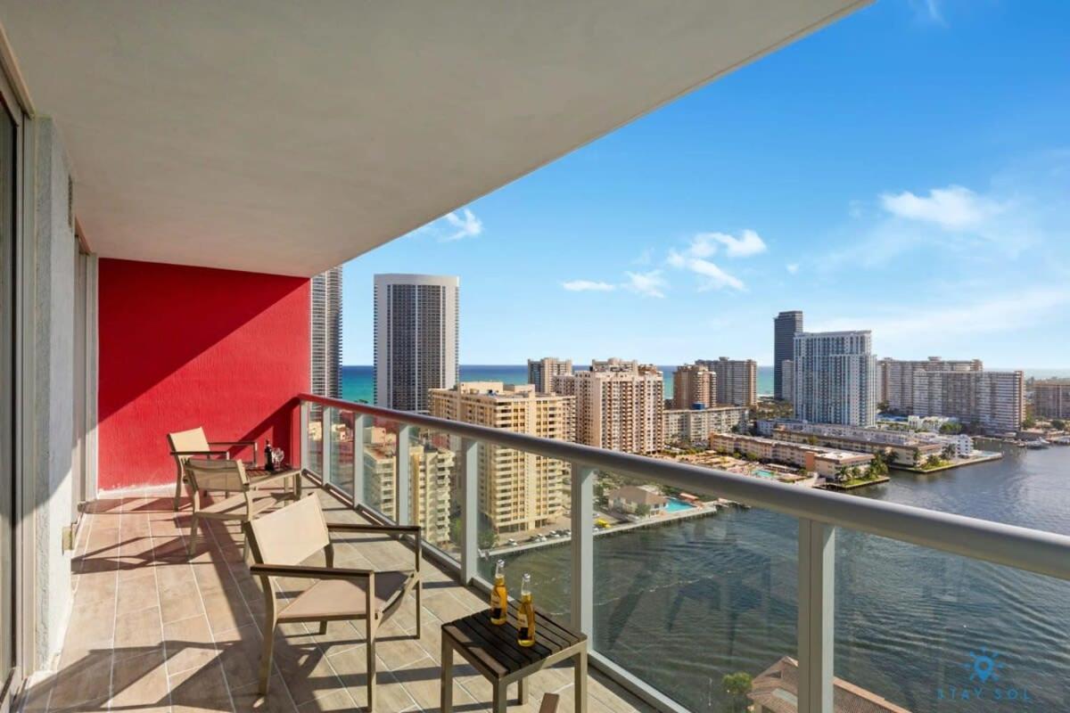 Infinite View With Balcony,Pool Plus Near Beach Hallandale Beach Exteriör bild